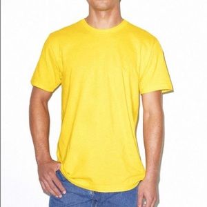 American Apparel classic Tshirt Sunshine size M